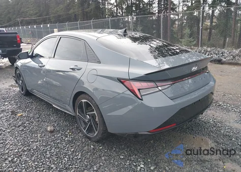 2022 Hyundai Elantra N Line z USA, uszkodzony, nr VIN KMHLR4AF6NU243594